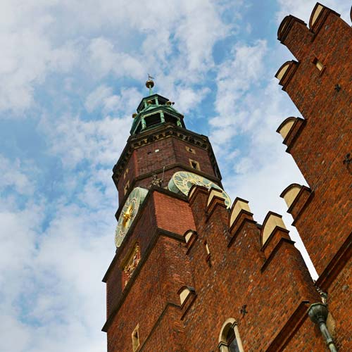 Breslau Rathaus Rynek / Hauptplatz / Townhall