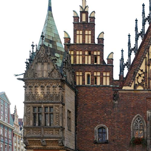 Breslau Rathaus Rynek / Hauptplatz / Townhall